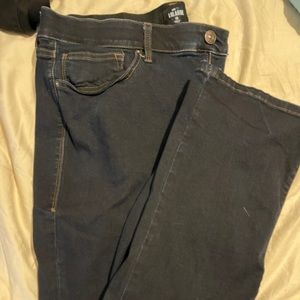 Lularoe skinny bootcut dark wash denim 40